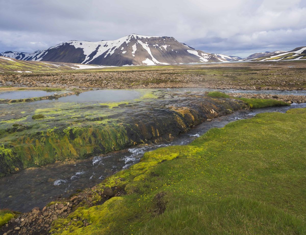 Strútslaug hot spring, Iceland